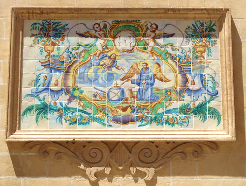 Tile on a Church Side.